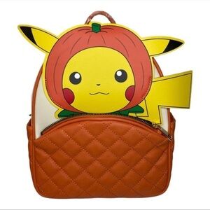 Pikachu halloween bioworld backpack and cardholder BNWT
